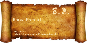 Basa Marcell névjegykártya
